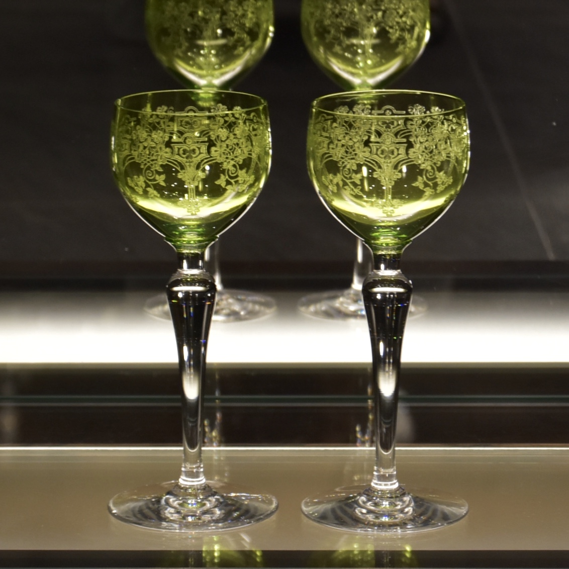 オールドバカラ アルフルール ワイン グラス 2客 ペア セット 白ワイン 
