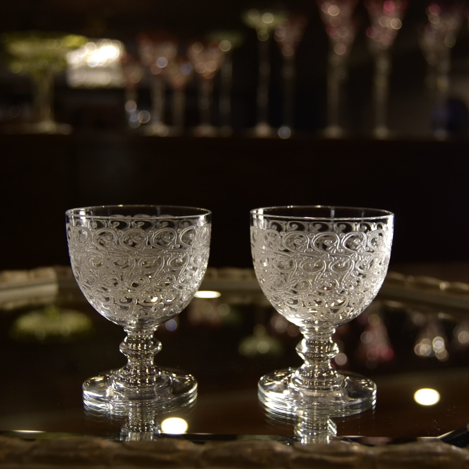 OLD BACCARAT オールドバカラ ペア ワイングラス ローハン-tops.edu.ng